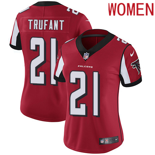 2019 Women Atlanta Falcons 21 Trufant red Nike Vapor Untouchable Limited NFL Jersey